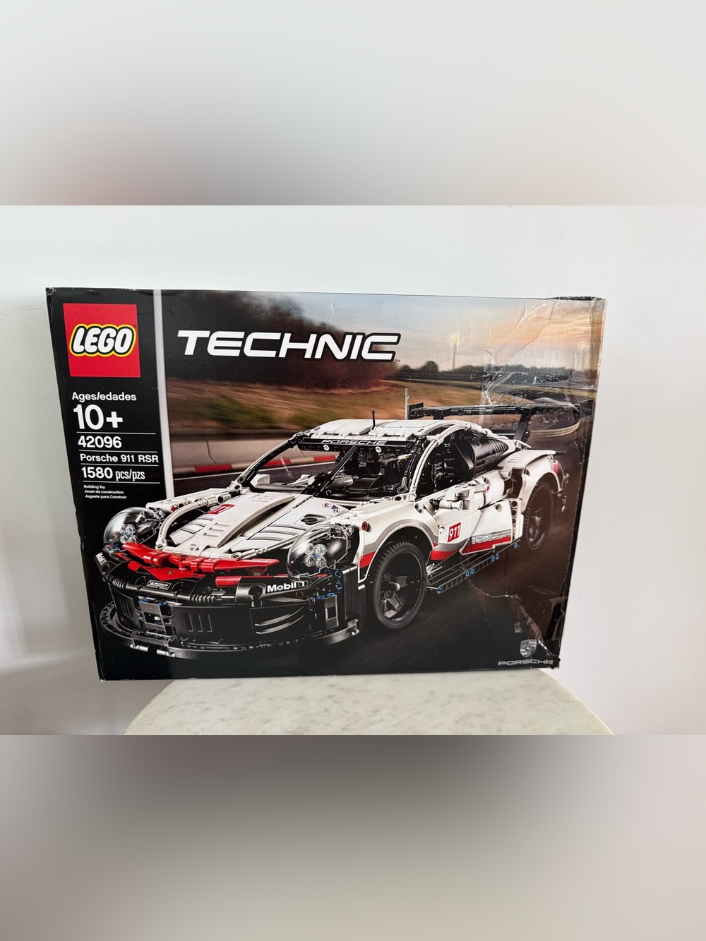 LEGO Technic Porsche 911 RSR Race Car Model Building Kit 42096 New Open Box CIB